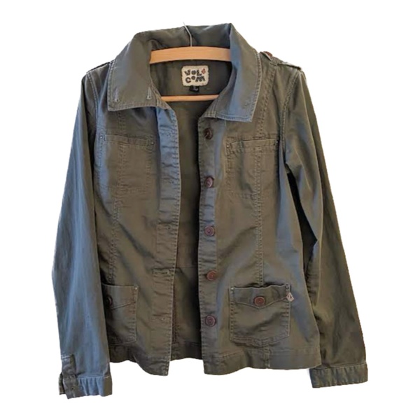 Volcom army green cotton jacket size small - Picture 3 of 5